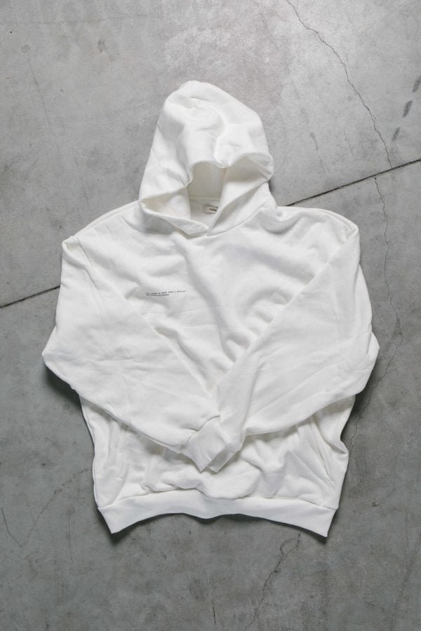 Blank Recycled Hoodie White 400 GSM